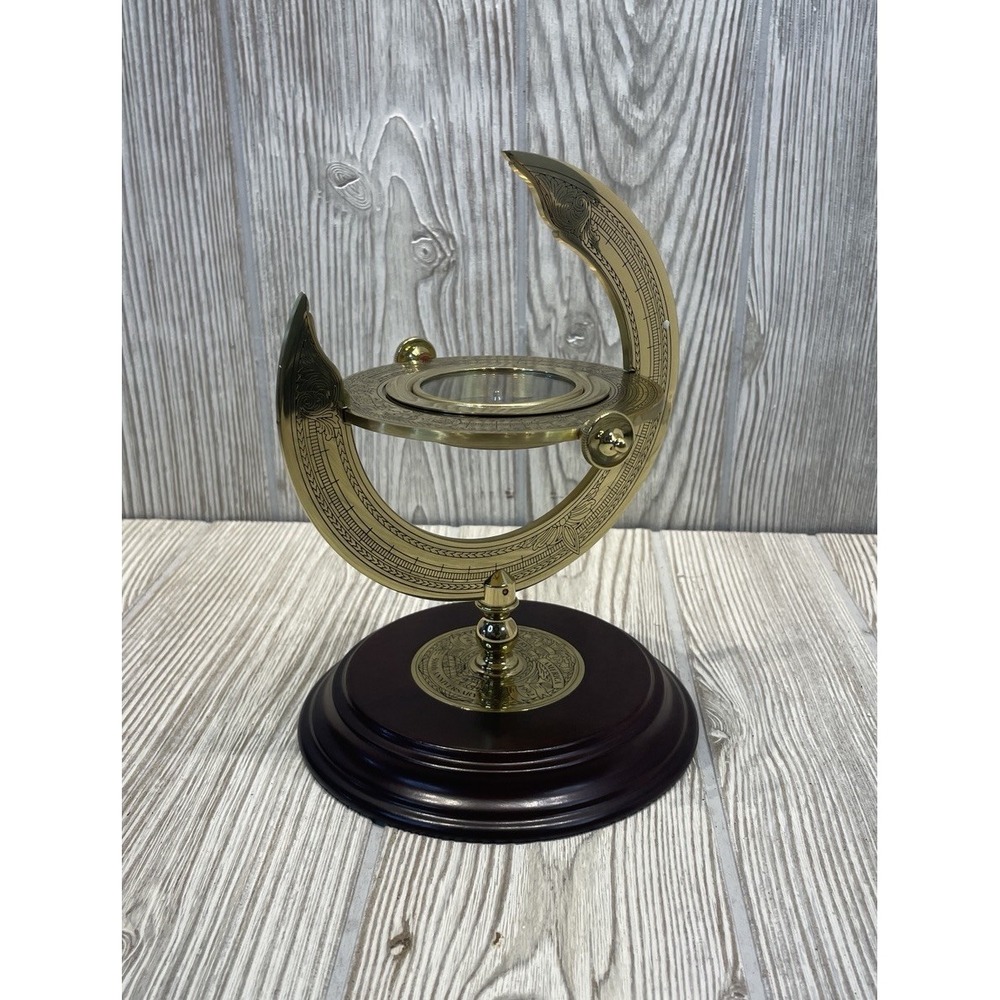 VTG Franklin Mint Brass Compass Discovery of America 1492-1992 Commemorative